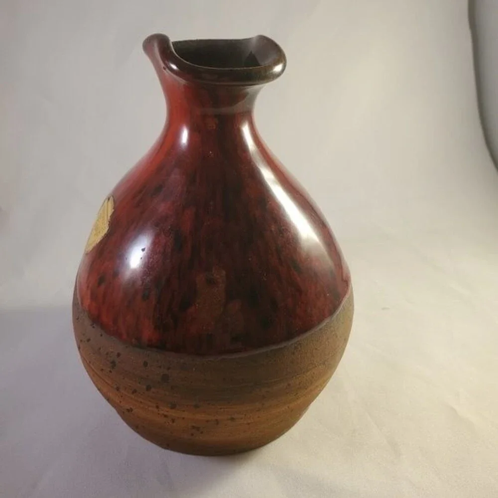 VTG Danish Modern Vase  ERNST KERAMIK of Faxe Denmark / Art Pottery